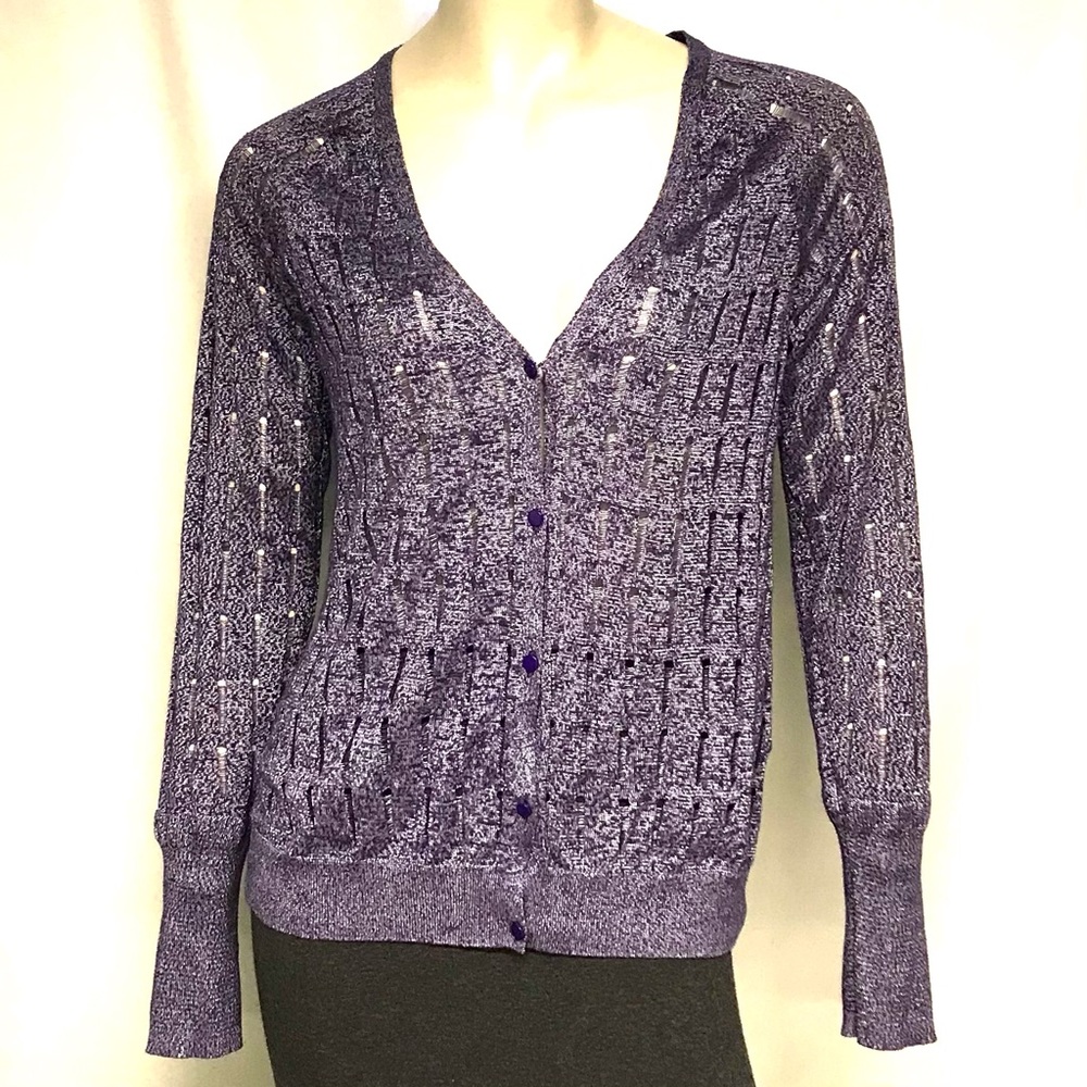 Vera Wang silvery purple sweater